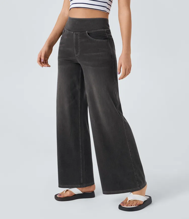 ByMoire. Comfortabele jeans met hoge taille