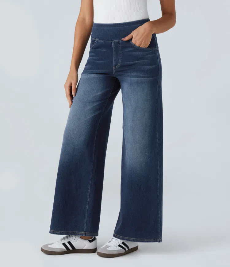 ByMoire. Comfortabele jeans met hoge taille