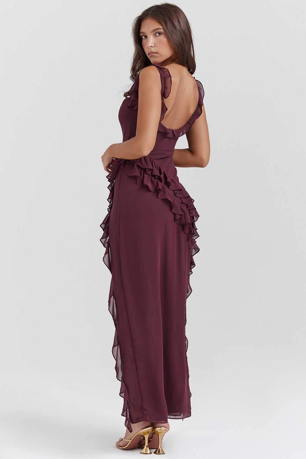 ByMoire. Stralende Jurk met Ruffles