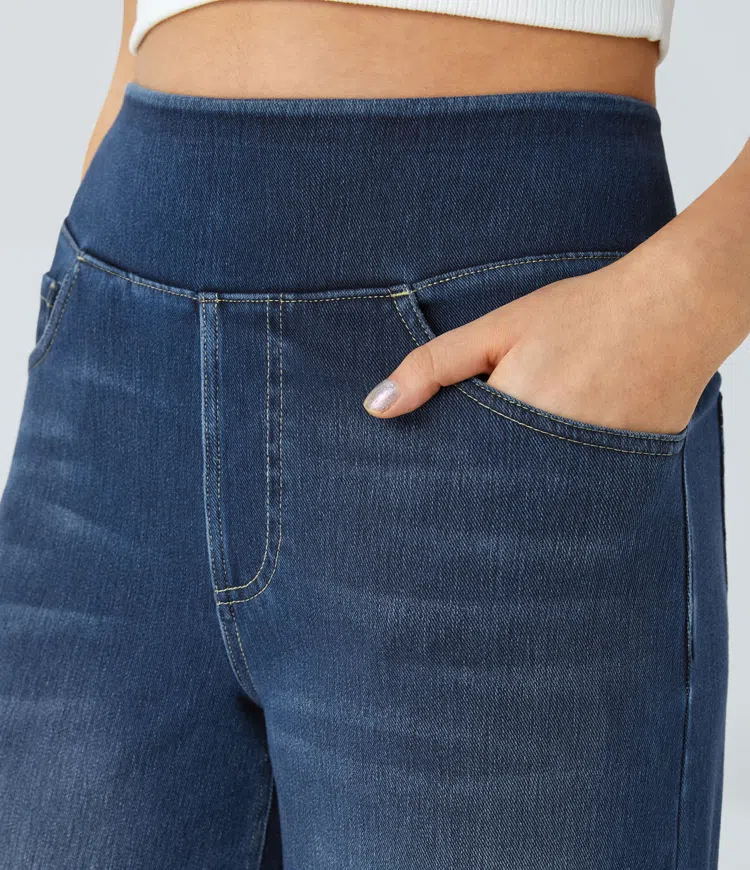 ByMoire. Comfortabele jeans met hoge taille