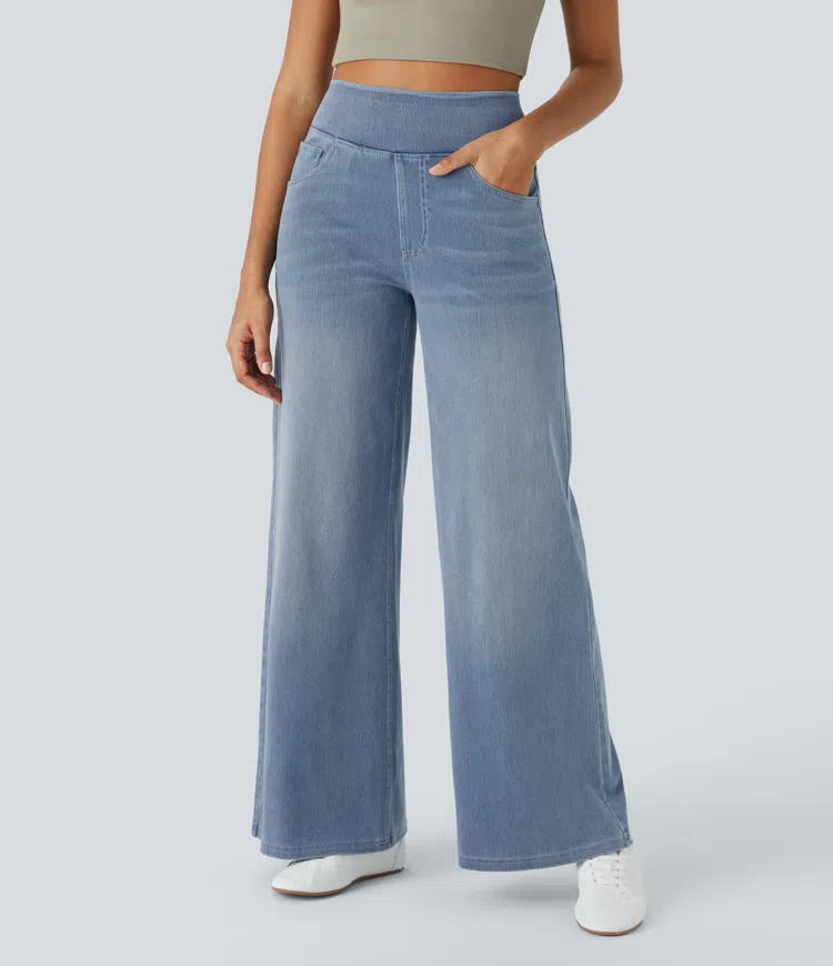 ByMoire. Comfortabele jeans met hoge taille