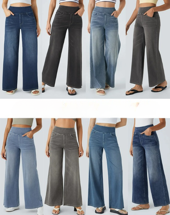 ByMoire. Comfortabele jeans met hoge taille