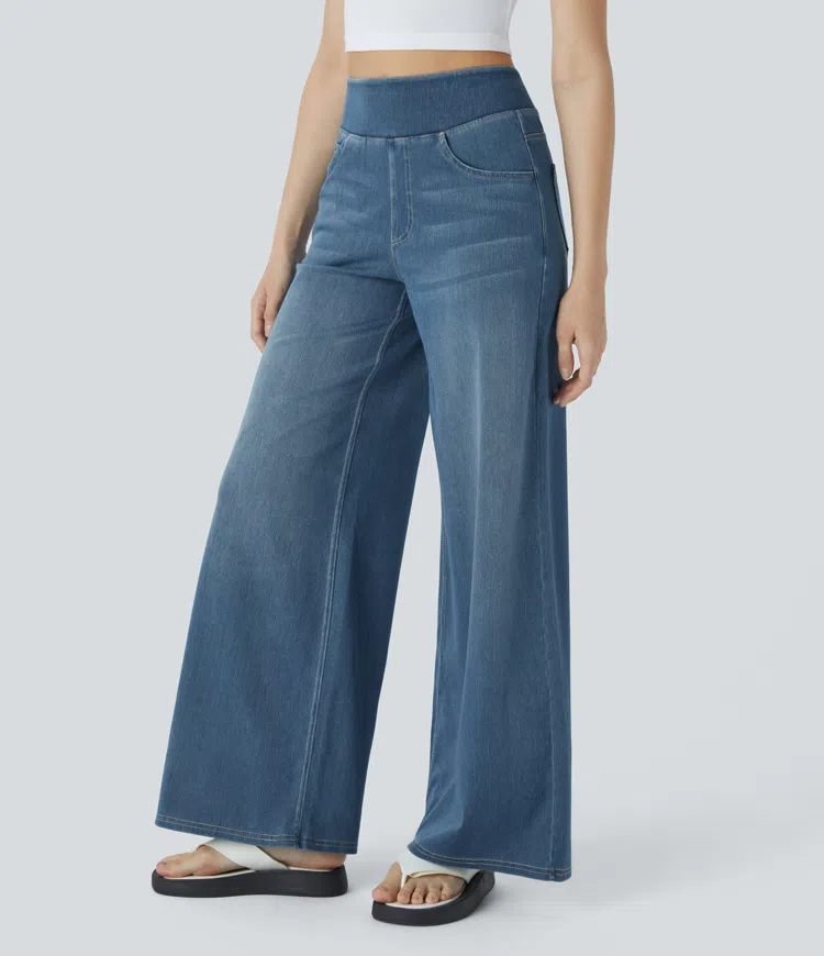 ByMoire. Comfortabele jeans met hoge taille