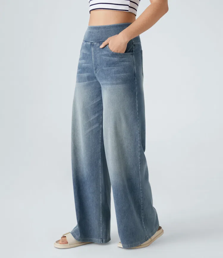 ByMoire. Comfortabele jeans met hoge taille