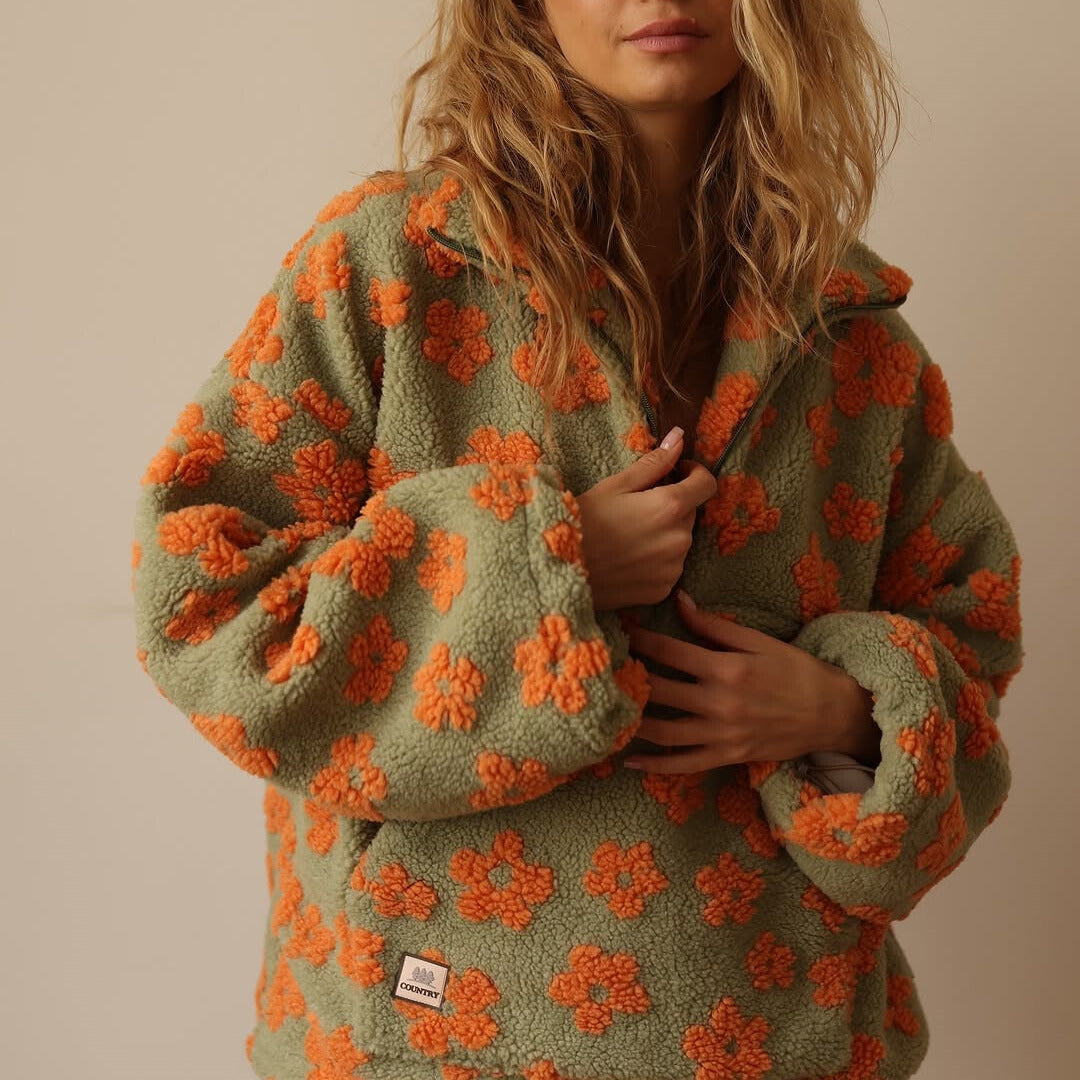 ByMoire. Trui met bloemenprint