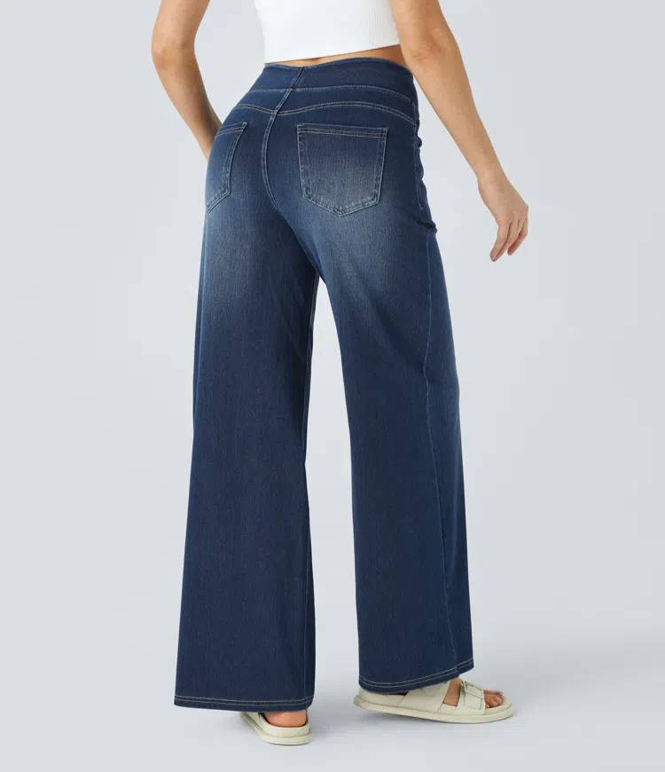 ByMoire. Comfortabele jeans met hoge taille