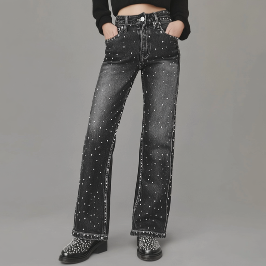 ByMoire. Glitter Spijkerbroek