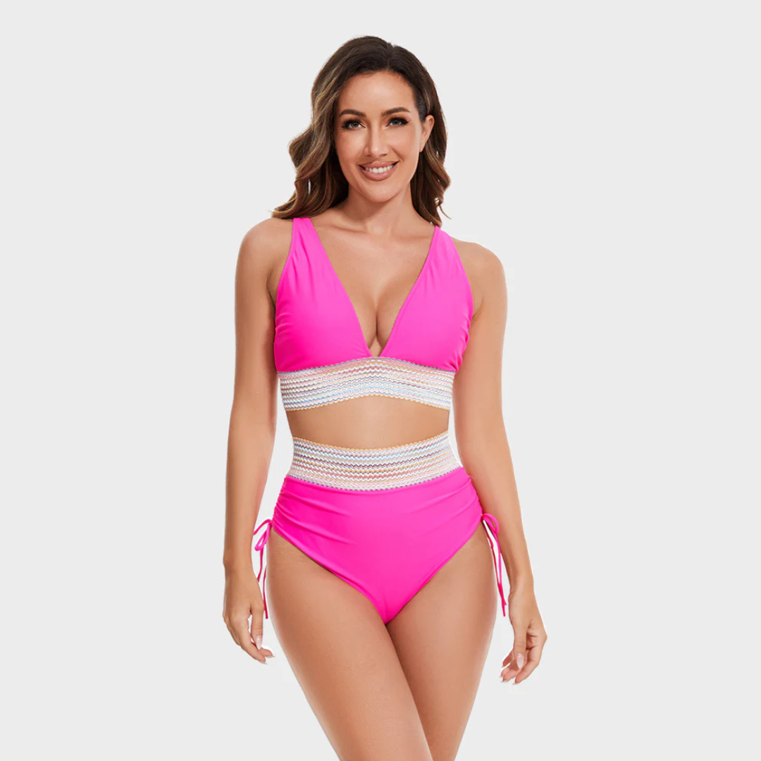 ByMoire. Hoge Taille Bikini Set