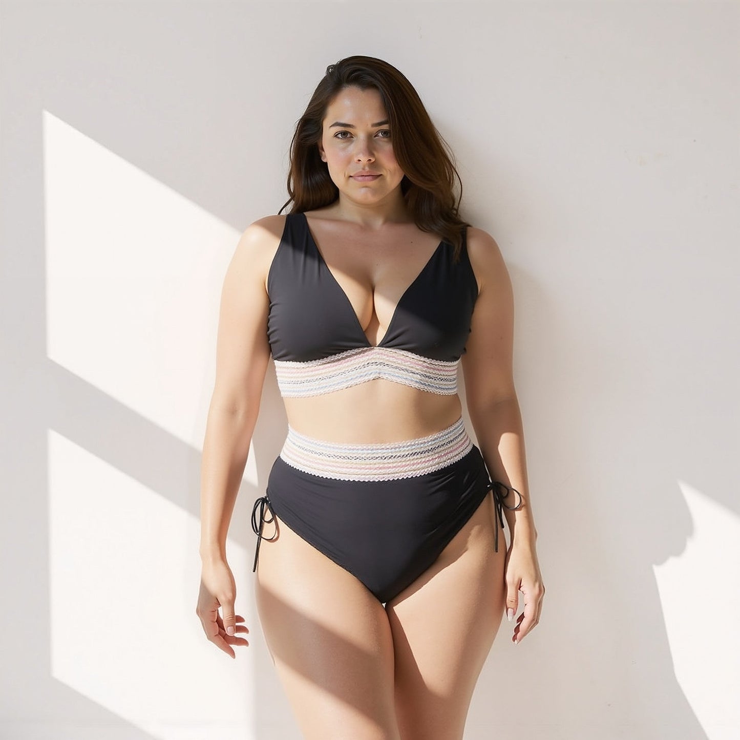 ByMoire. Hoge Taille Bikini Set