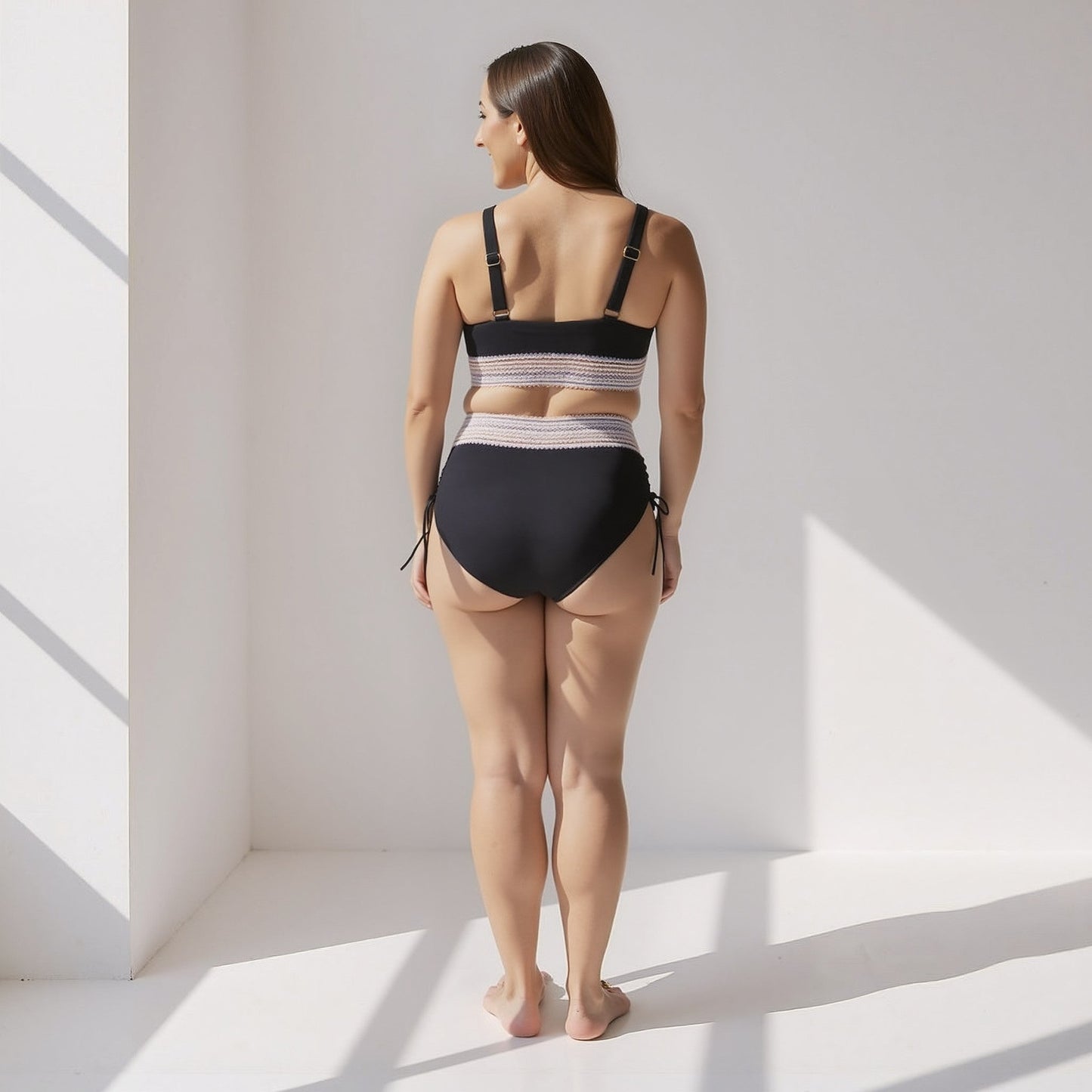 ByMoire. Hoge Taille Bikini Set