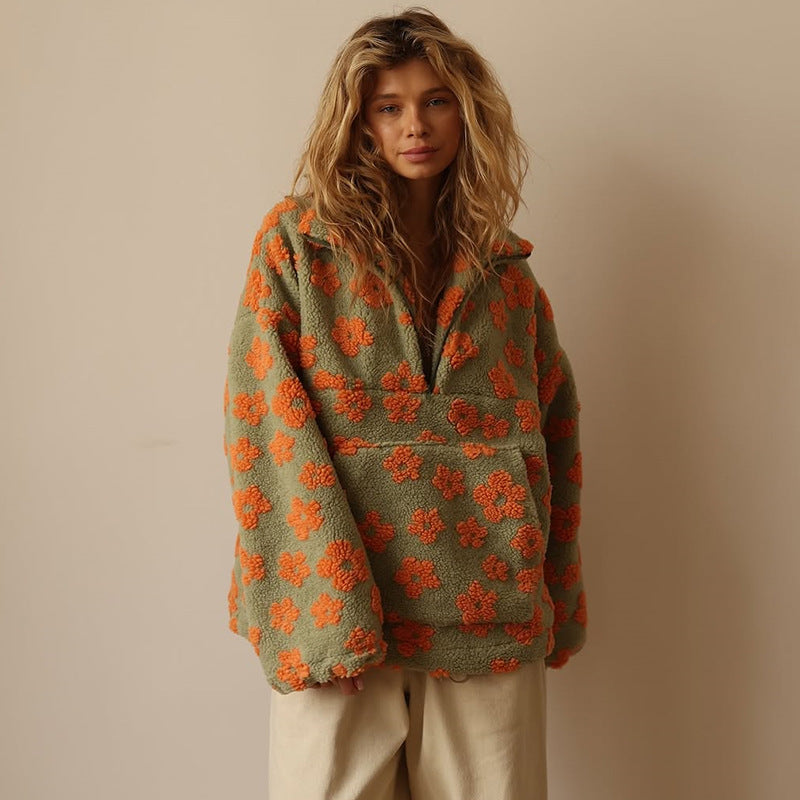 ByMoire. Trui met bloemenprint
