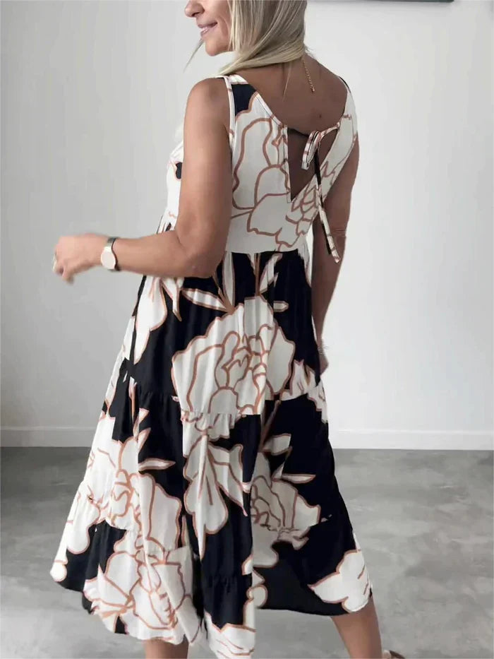 ByMoire. Comfortabele Bloemenjurk
