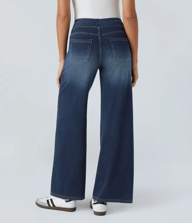 ByMoire. Comfortabele jeans met hoge taille