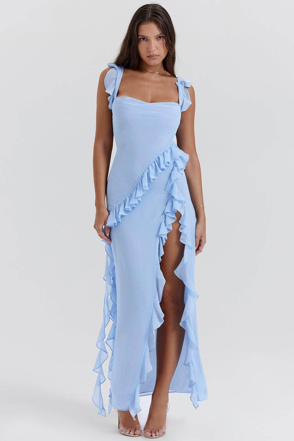 ByMoire. Stralende Jurk met Ruffles