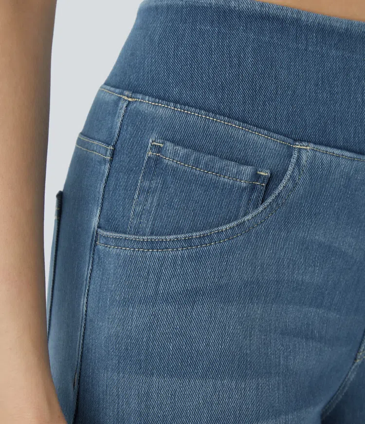 ByMoire. Comfortabele jeans met hoge taille