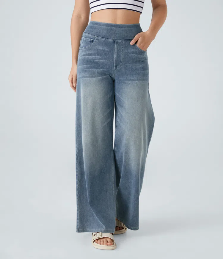 ByMoire. Comfortabele jeans met hoge taille