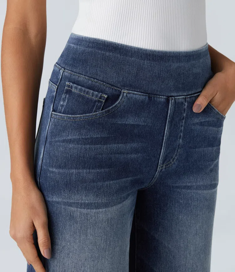ByMoire. Comfortabele jeans met hoge taille