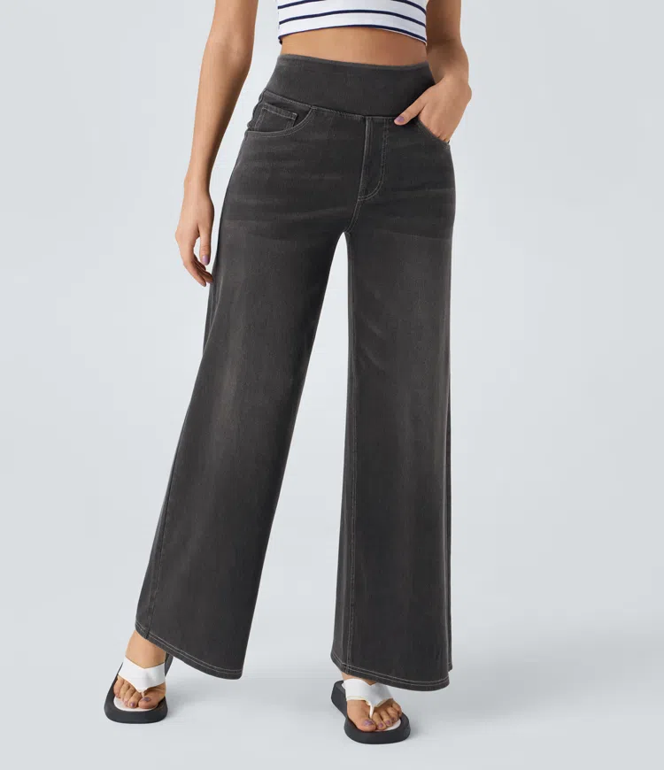 ByMoire. Comfortabele jeans met hoge taille