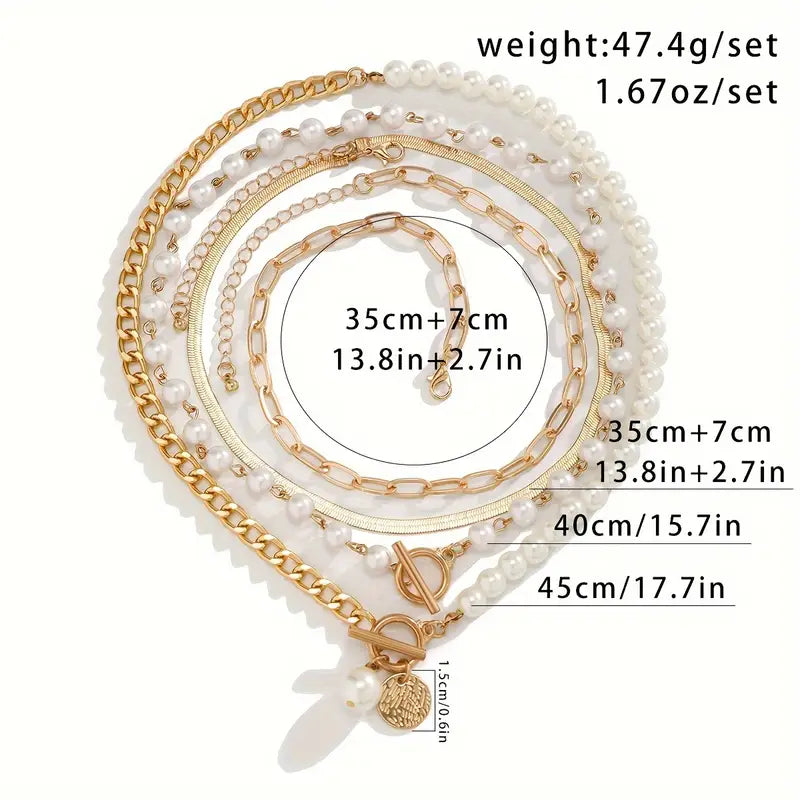 By Moires gouden kettingset