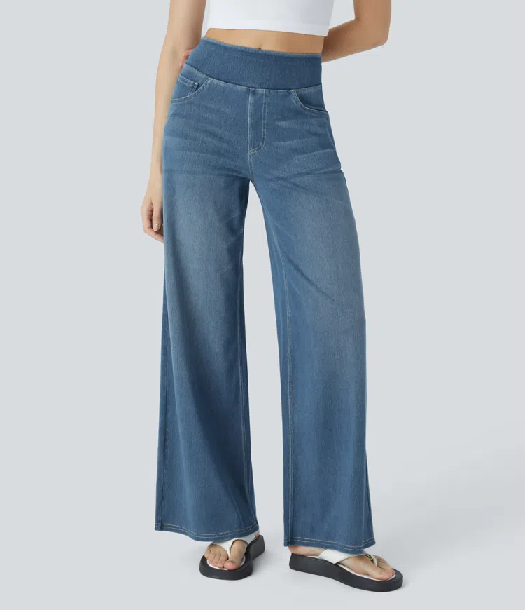 ByMoire. Comfortabele jeans met hoge taille