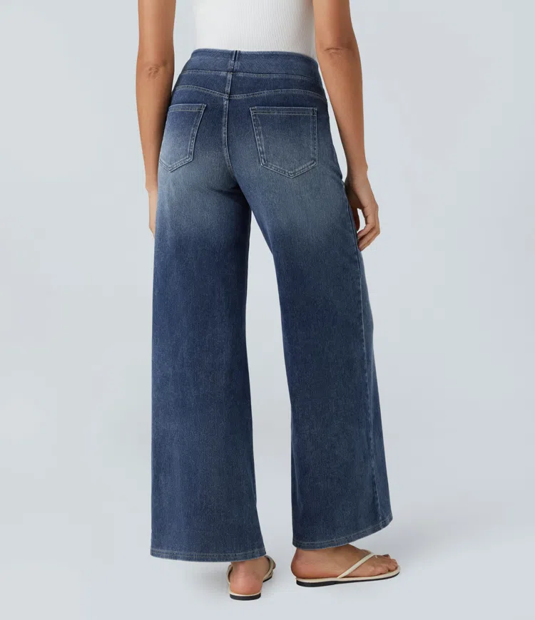 ByMoire. Comfortabele jeans met hoge taille