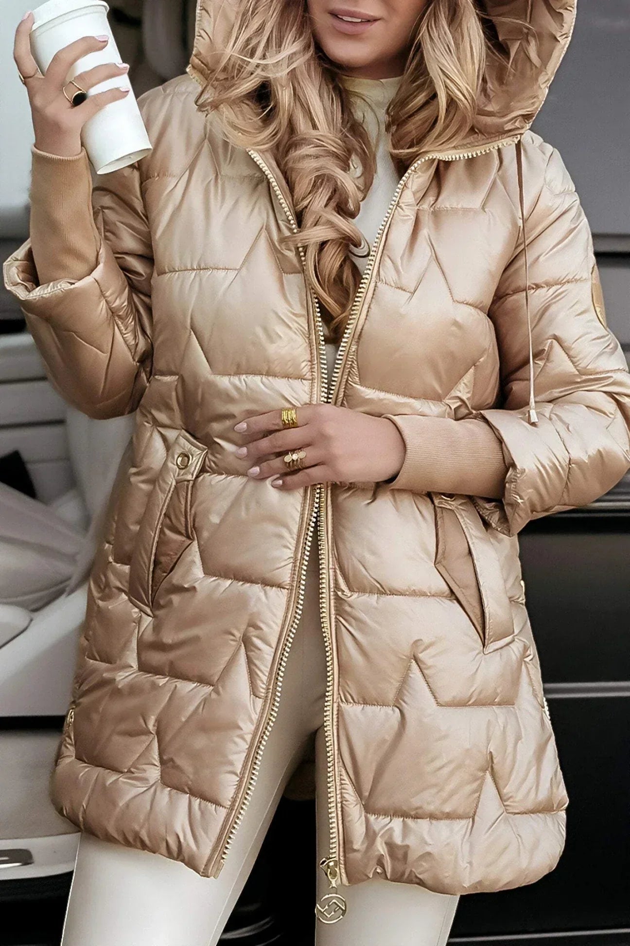 Nova | Elegante winterjas met capuchon en voering