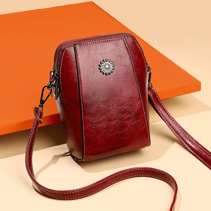 ByMoire. Retro Crossbody Leather Bag Stijlvolle schoudertas