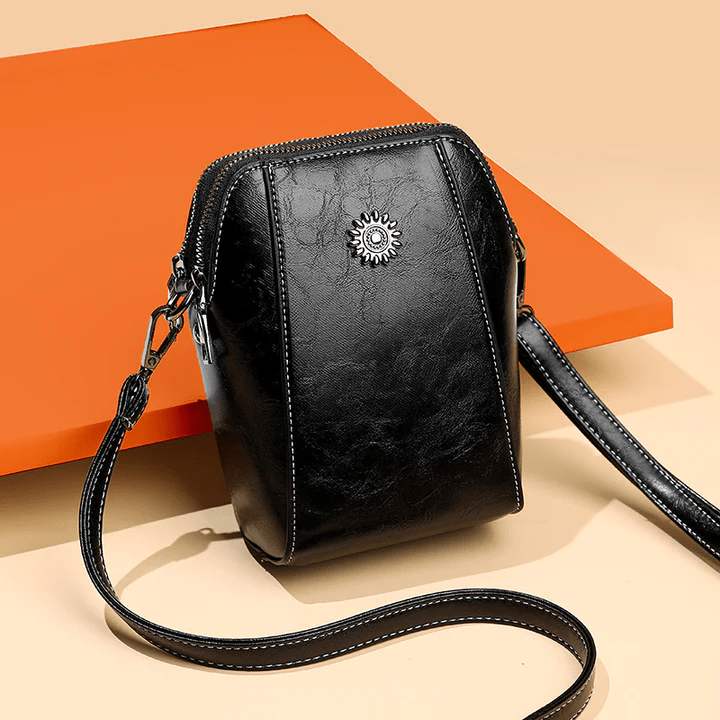 ByMoire. Retro Crossbody Leather Bag Stijlvolle schoudertas