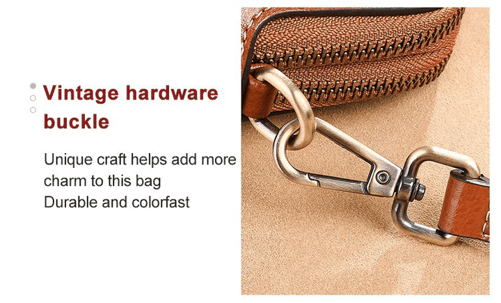 ByMoire. Retro Crossbody Leather Bag Stijlvolle schoudertas