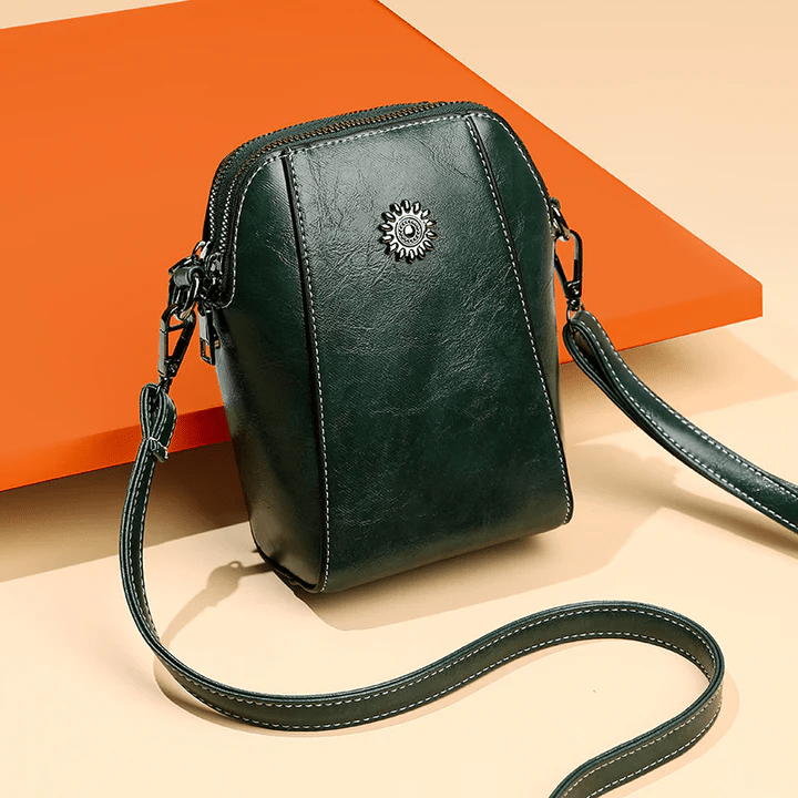 ByMoire. Retro Crossbody Leather Bag Stijlvolle schoudertas