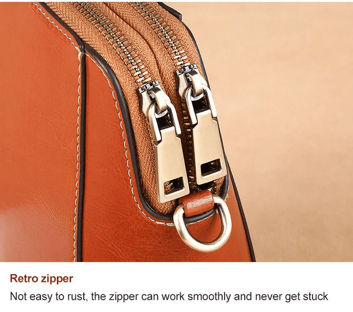 ByMoire. Retro Crossbody Leather Bag Stijlvolle schoudertas