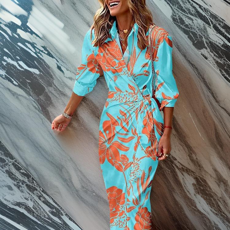 ByMoire. Jurk met Wikkelprint