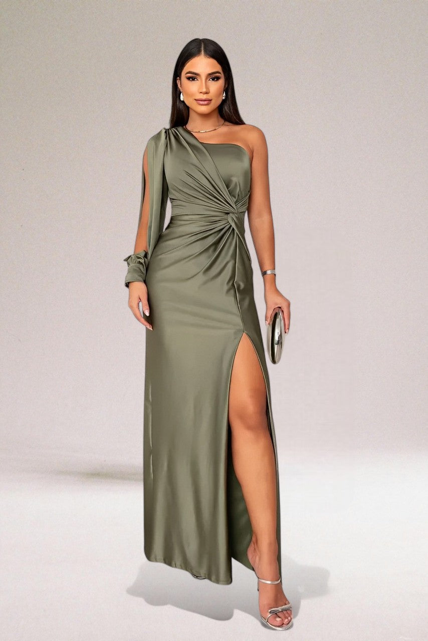 ByMoire. Elegante Asymmetrische Jurk