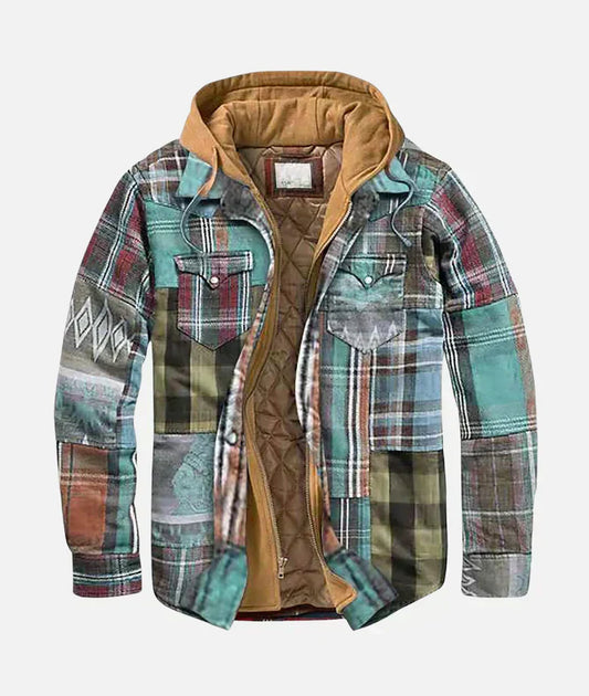 Mauro™ | Geruite Patchwork Jas