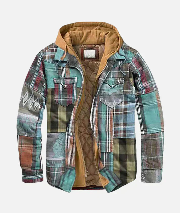 Mauro™ | Geruite Patchwork Jas