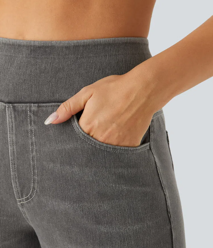 ByMoire. Comfortabele jeans met hoge taille