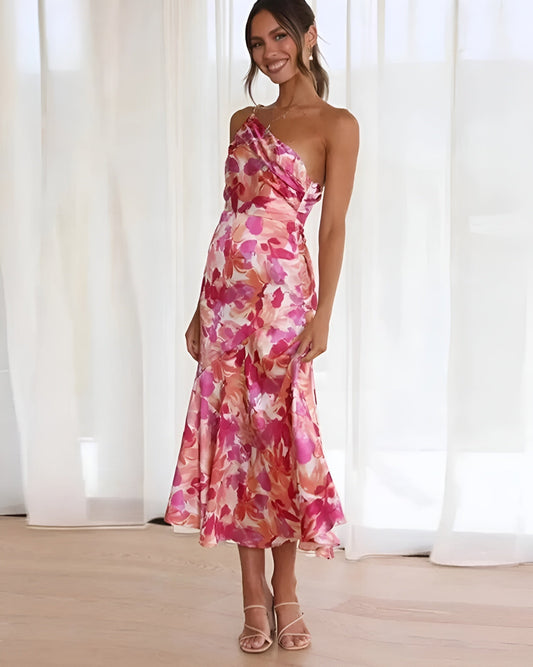 ByMoire. Elegante Maxi-jurk met Bloemenprint