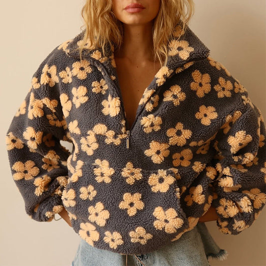 ByMoire. Trui met bloemenprint